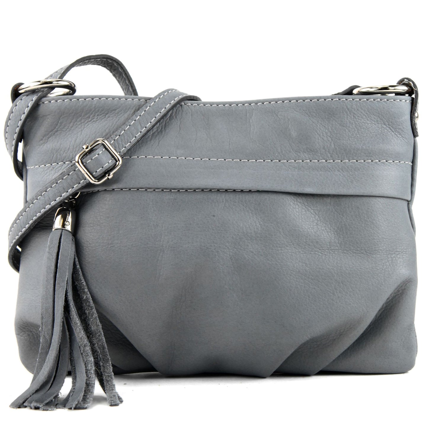 modamoda de - T32 -  ital Umhängetasche Klein aus Nappaleder