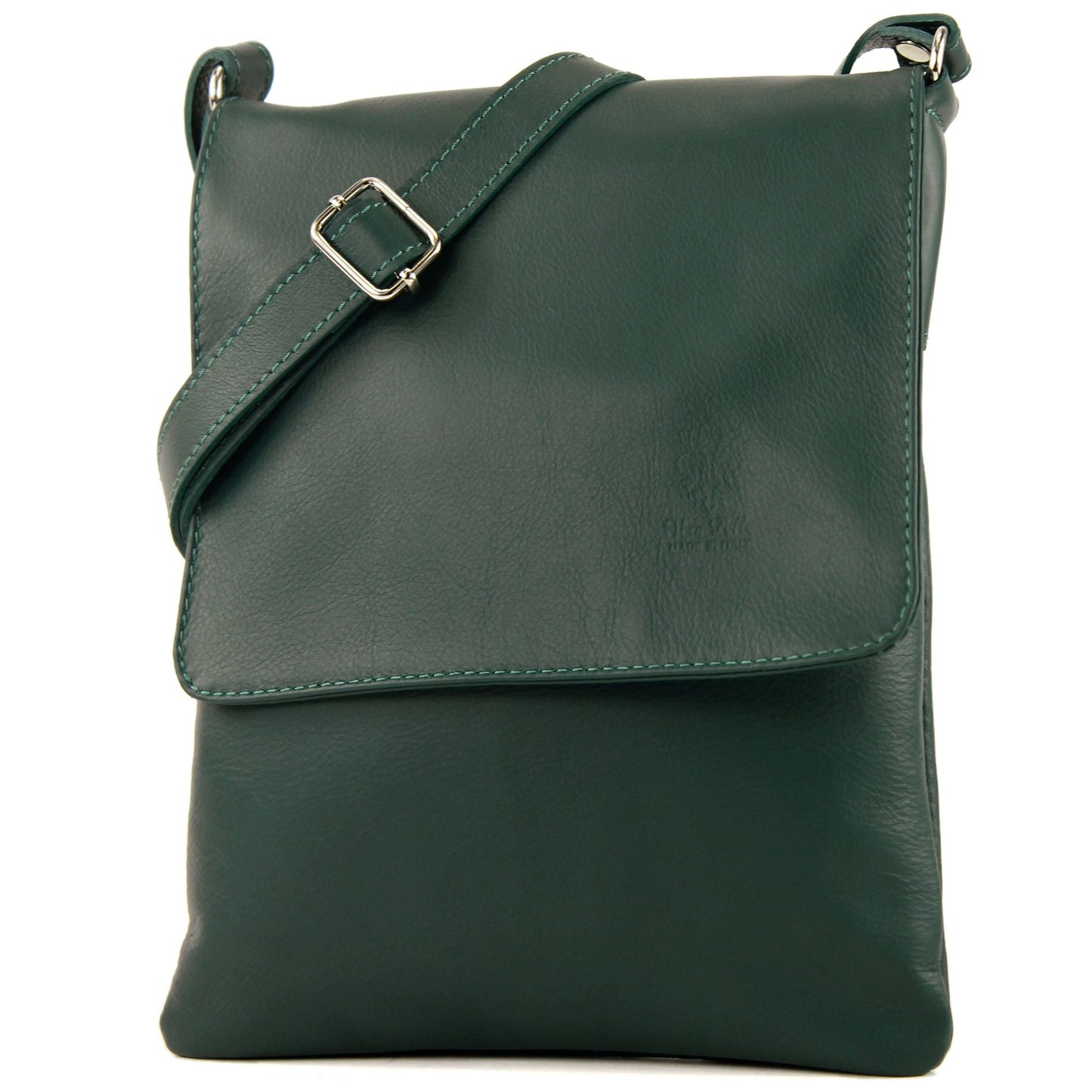 modamoda de - T33 - ital Umhängetasche Schultertasche aus Nappaleder