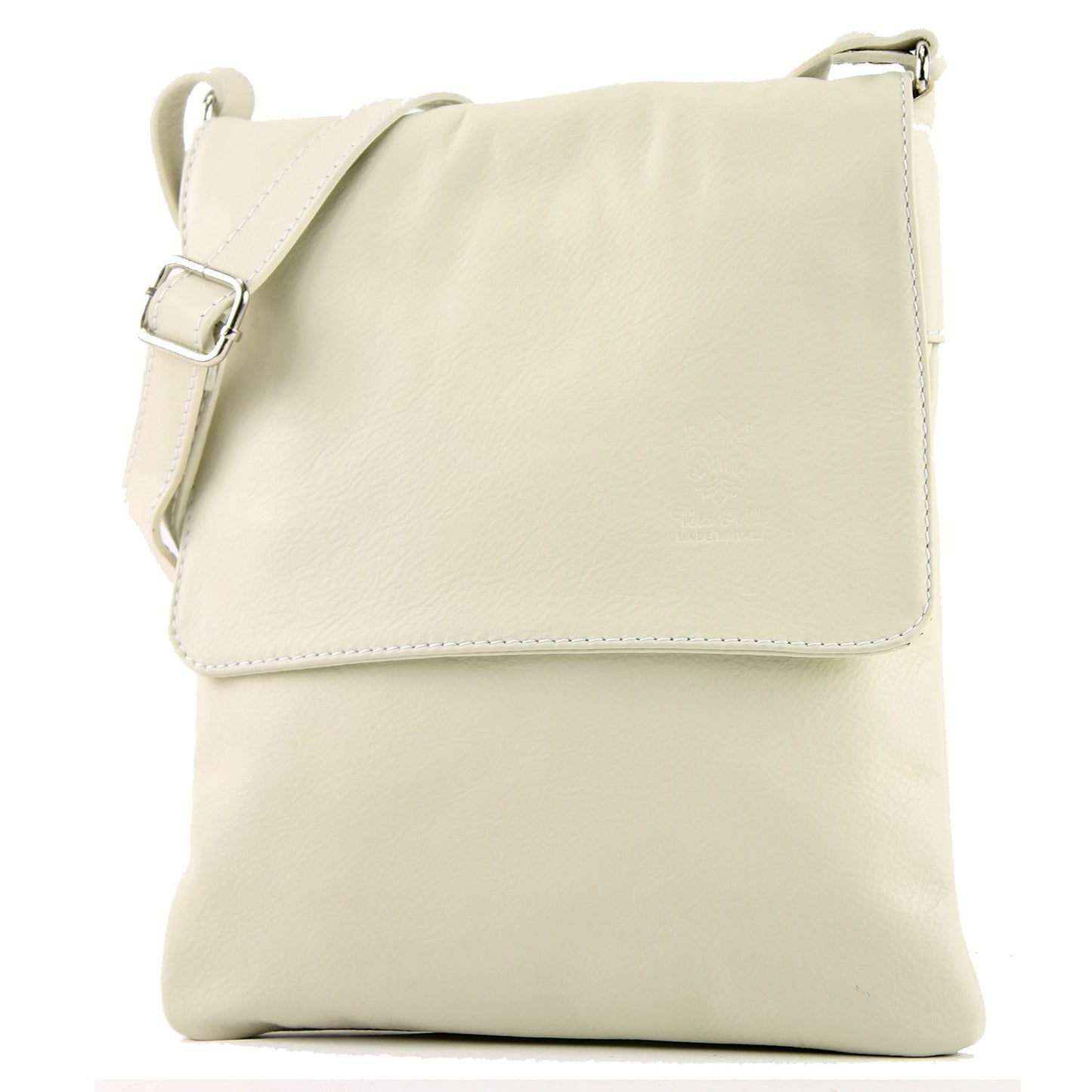modamoda de - T33 - ital Umhängetasche Schultertasche aus Nappaleder