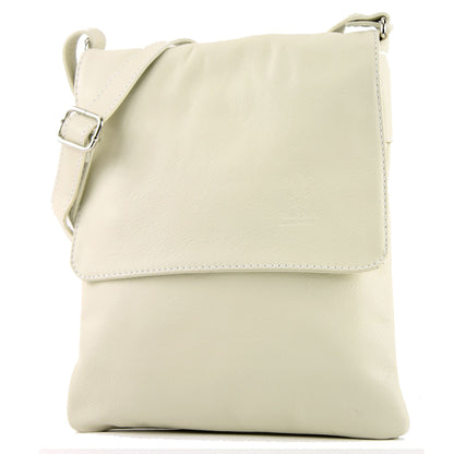 modamoda de - T33 - ital Umhängetasche Schultertasche aus Nappaleder