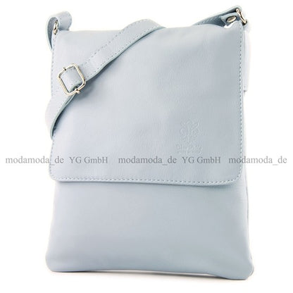 modamoda de - T33 - ital Umhängetasche Schultertasche aus Nappaleder
