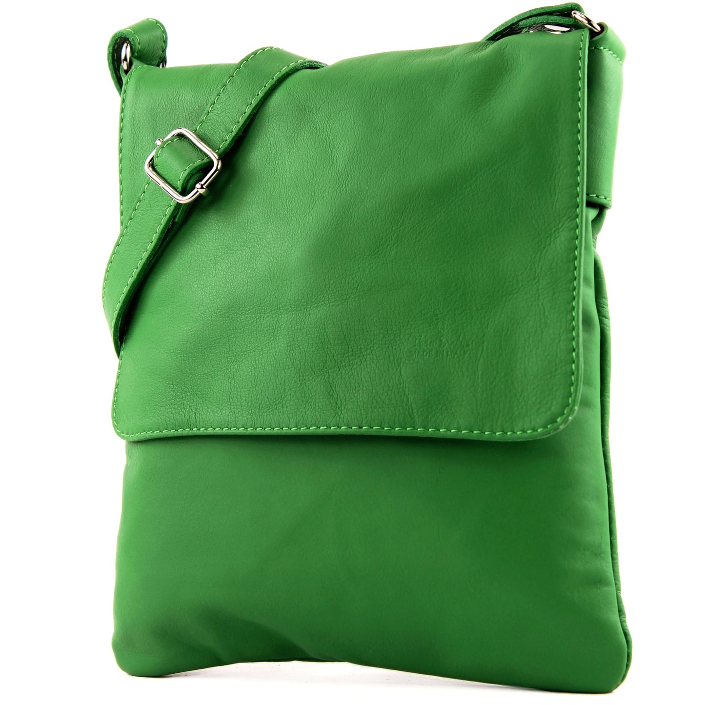 modamoda de - T33 - ital Umhängetasche Schultertasche aus Nappaleder
