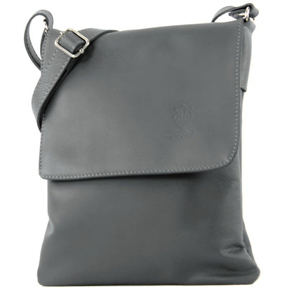 modamoda de - T33 - ital Umhängetasche Schultertasche aus Nappaleder