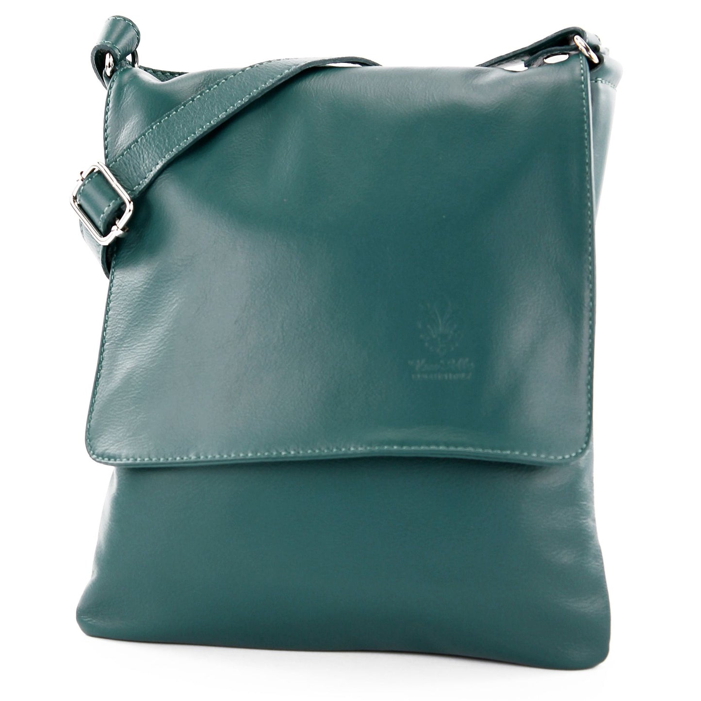 modamoda de - T33 - ital Umhängetasche Schultertasche aus Nappaleder