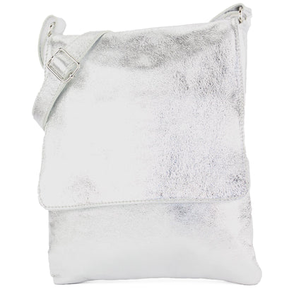 modamoda de - T33 - ital Umhängetasche Schultertasche aus Nappaleder