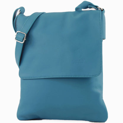 modamoda de - T33 - ital Umhängetasche Schultertasche aus Nappaleder