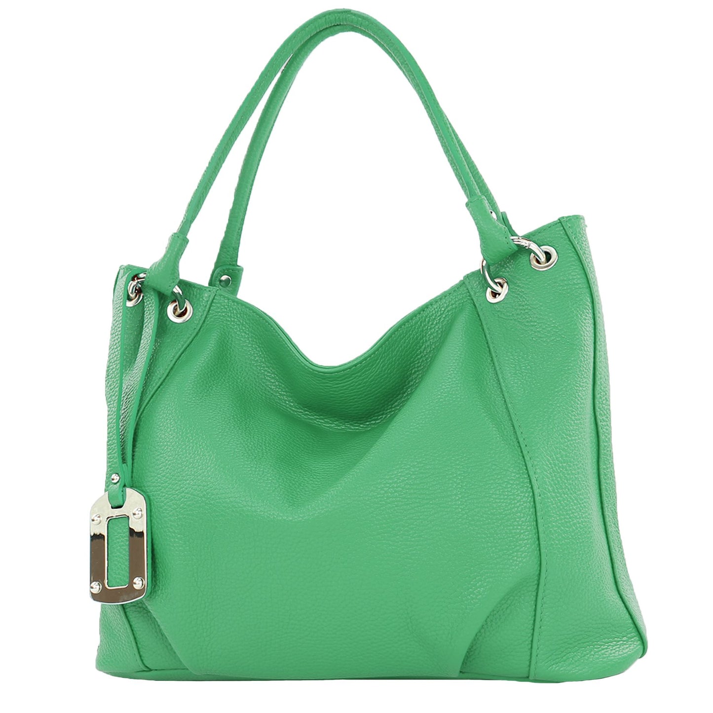 modamoda de - T339 - ital. Schultertasche Shopper aus Leder