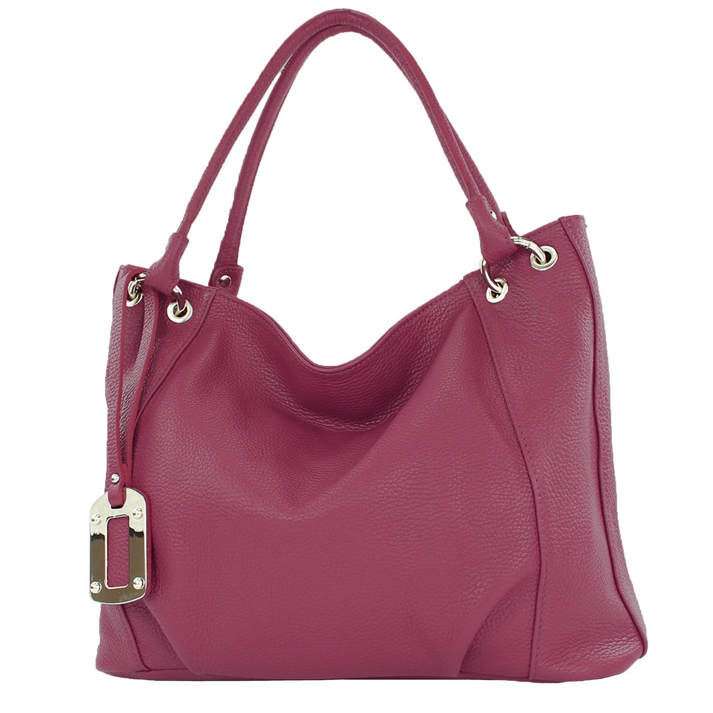 modamoda de - T339 - ital. Schultertasche Shopper aus Leder
