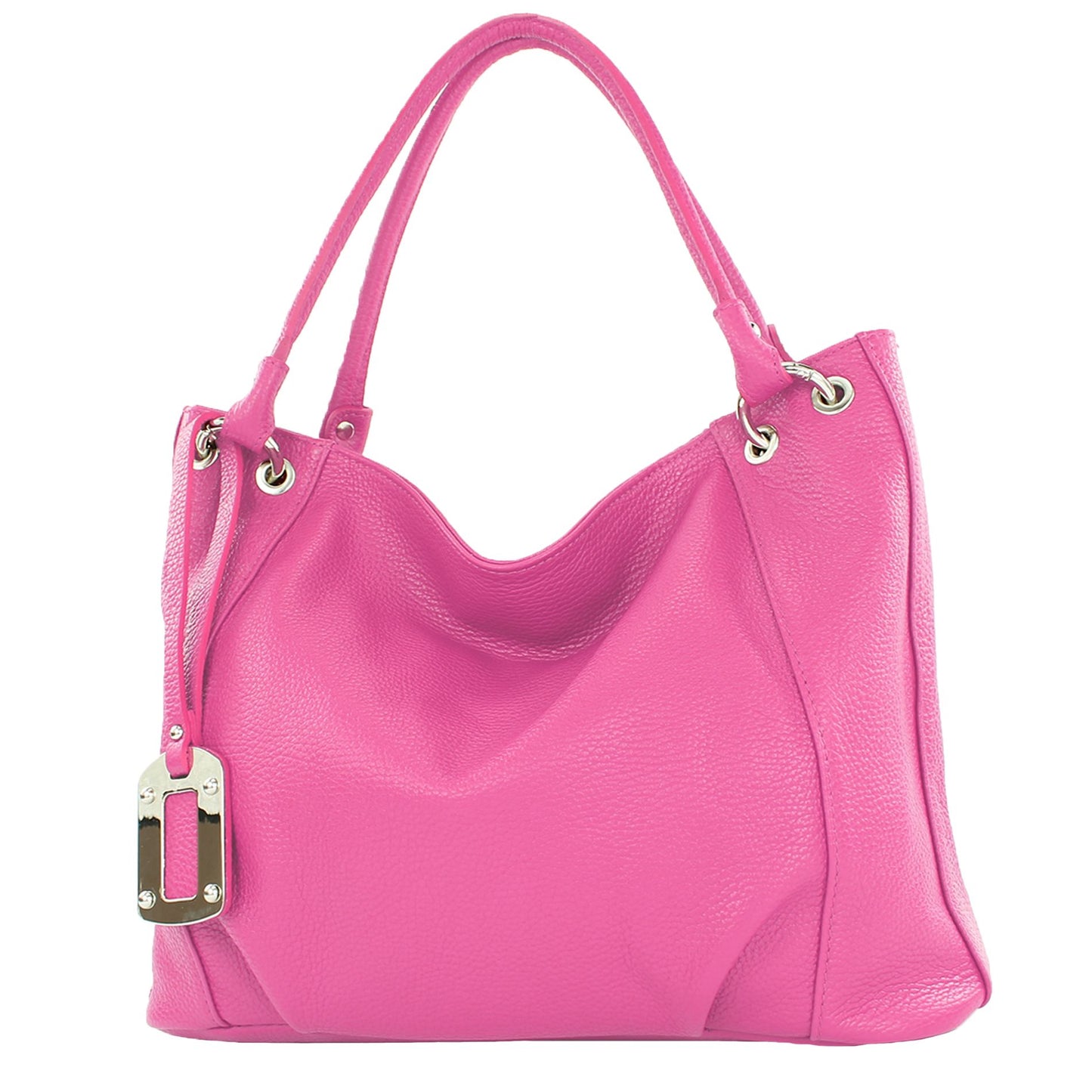 modamoda de - T339 - ital. Schultertasche Shopper aus Leder