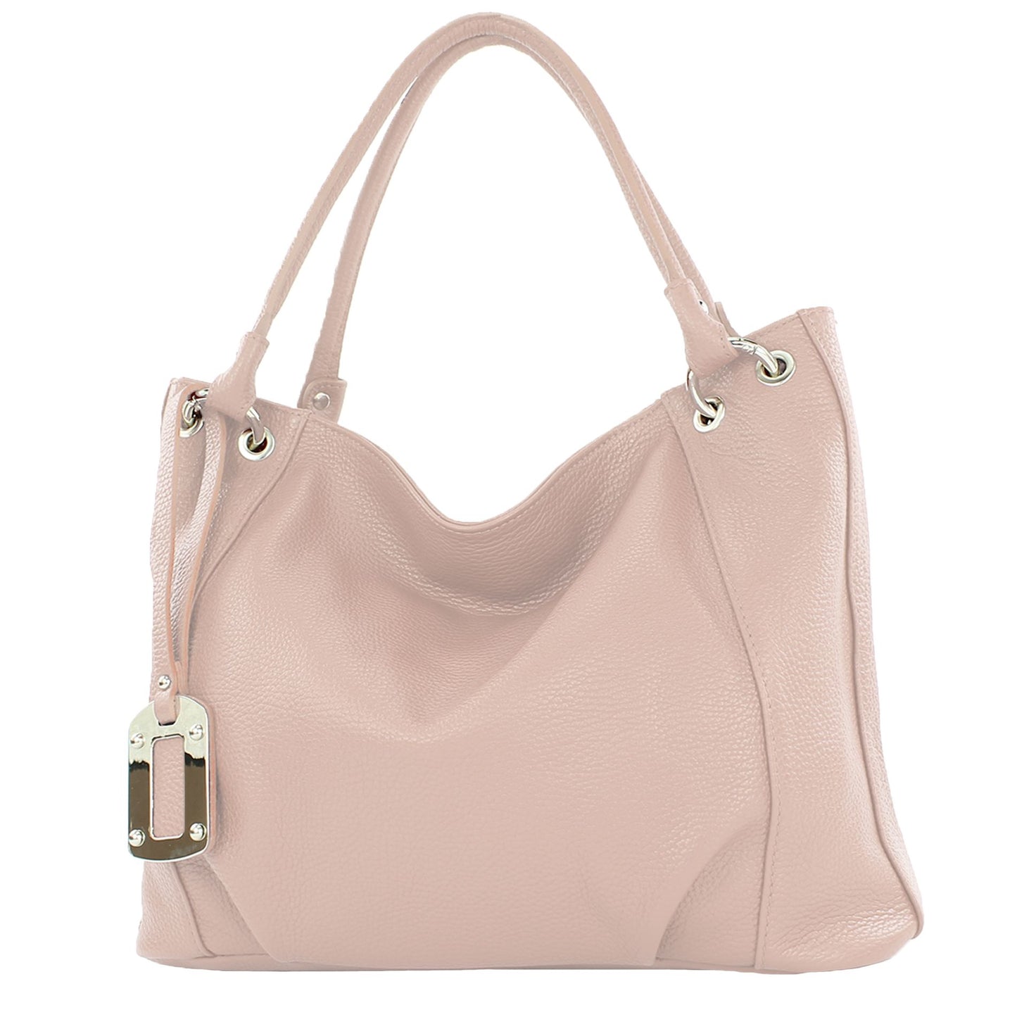 modamoda de - T339 - ital. Schultertasche Shopper aus Leder