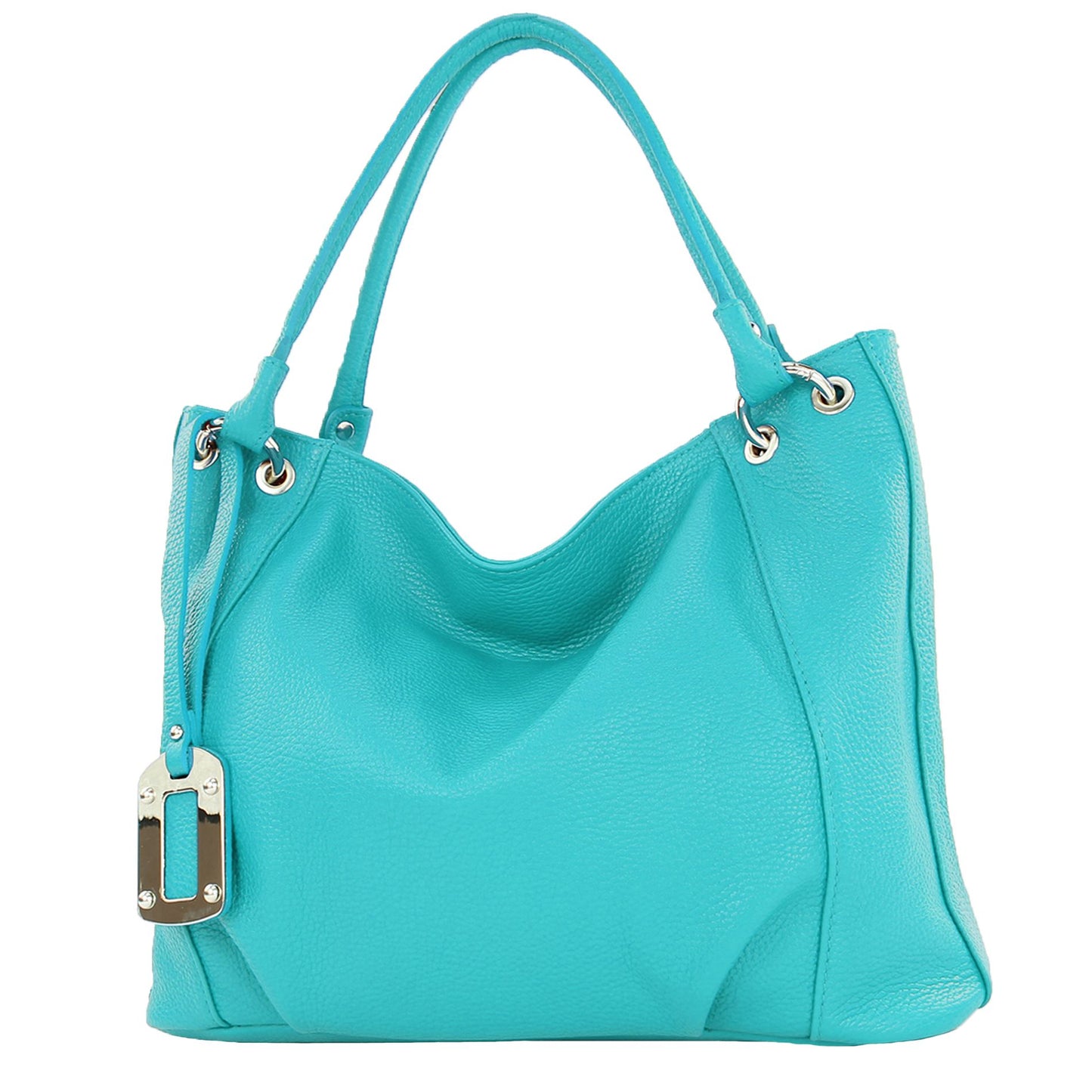 modamoda de - T339 - ital. Schultertasche Shopper aus Leder