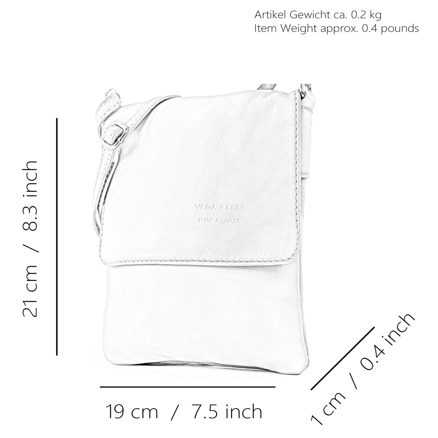 modamoda de -  T34 - ital Damen Umhängetasche Schultertasche Klein