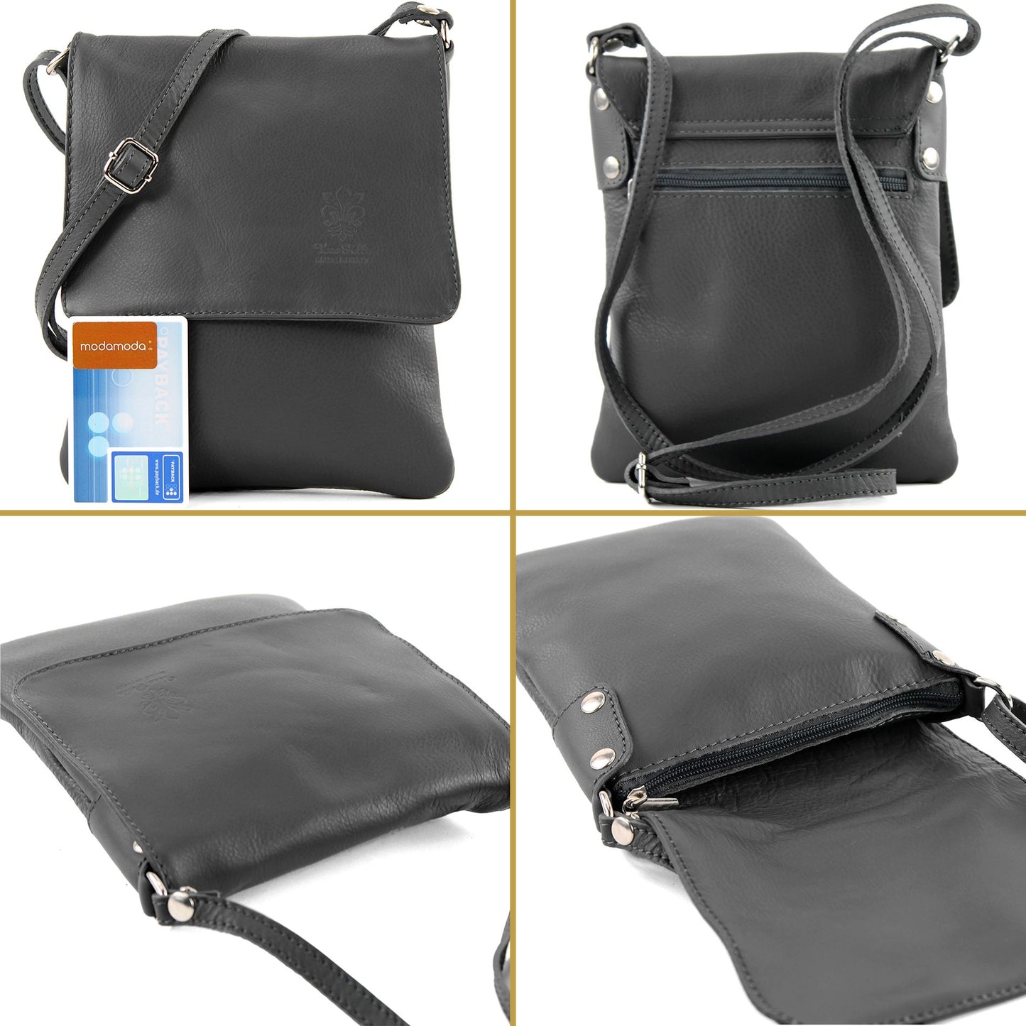 modamoda de -  T34 - ital Damen Umhängetasche Schultertasche Klein