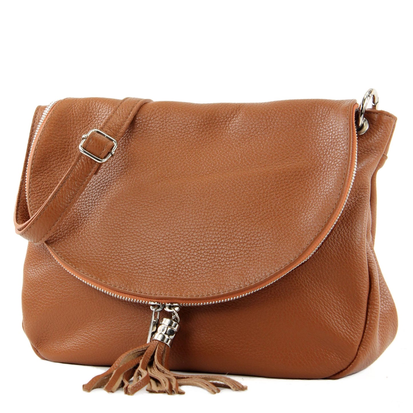 modamoda de - T40Leder - ital Schulter-/Umhängetasche Medium