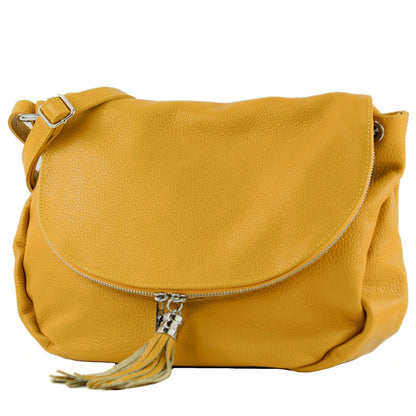 modamoda de - T40Leder - ital Schulter-/Umhängetasche Medium