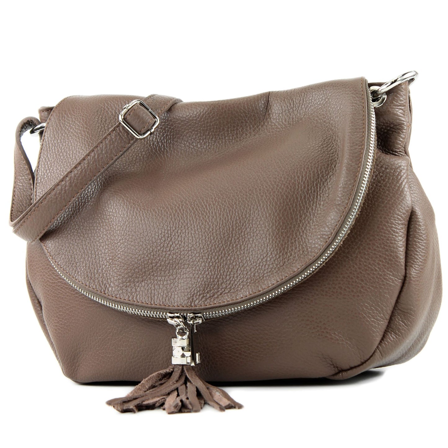 modamoda de - T40Leder - ital Schulter-/Umhängetasche Medium