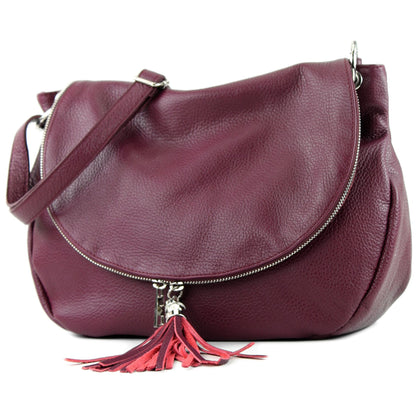 modamoda de - T40Leder - ital Schulter-/Umhängetasche Medium
