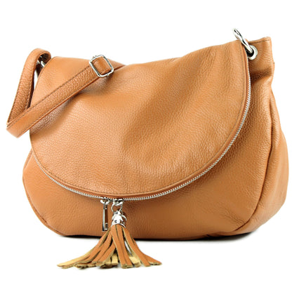 modamoda de - T40Leder - ital Schulter-/Umhängetasche Medium