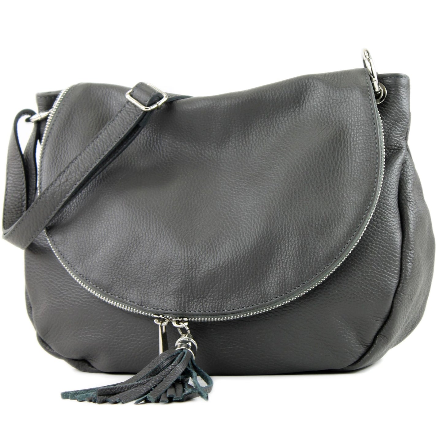 modamoda de - T40Leder - ital Schulter-/Umhängetasche Medium