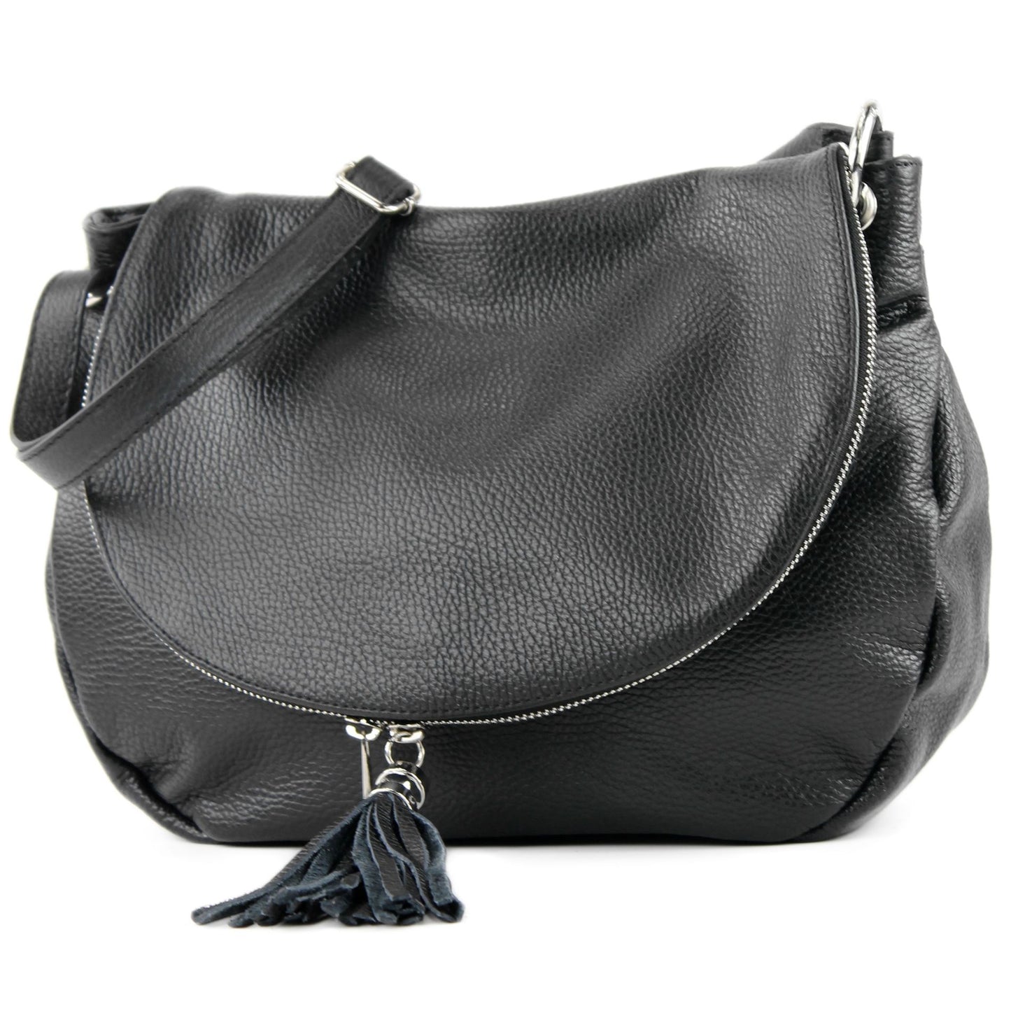 modamoda de - T40Leder - ital Schulter-/Umhängetasche Medium