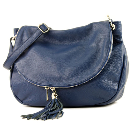 modamoda de - T40Leder - ital Schulter-/Umhängetasche Medium