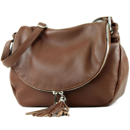 modamoda de - T40Leder - ital Schulter-/Umhängetasche Medium