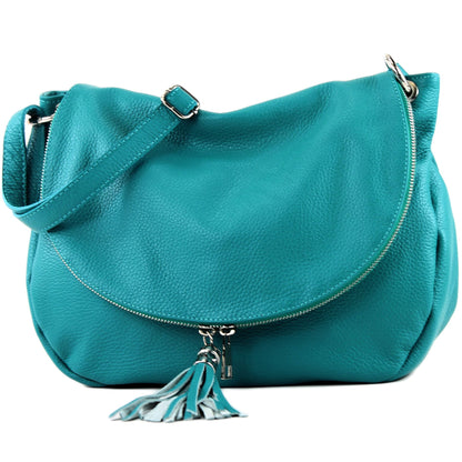 modamoda de - T40Leder - ital Schulter-/Umhängetasche Medium