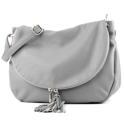 modamoda de - T40Leder - ital Schulter-/Umhängetasche Medium