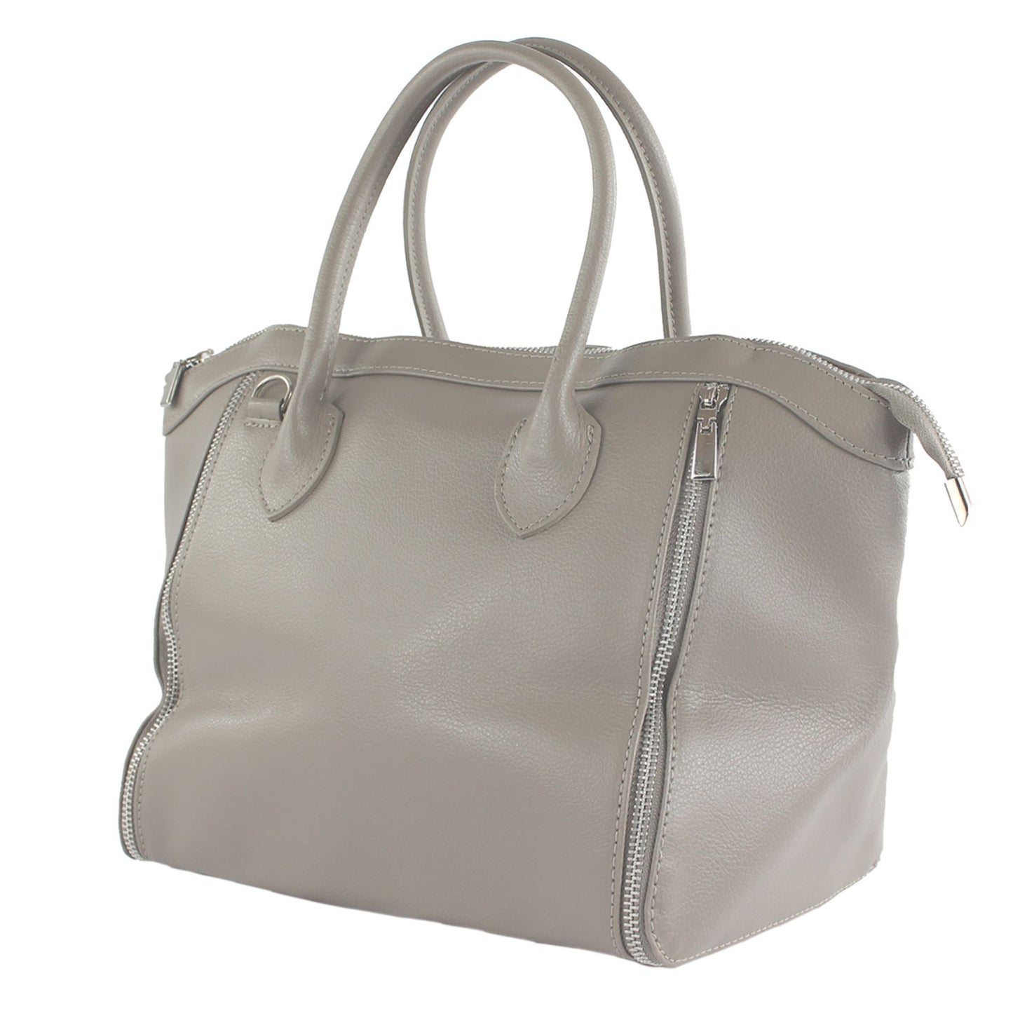 modamoda de - T44 -  ital Handtasche aus Echt Leder