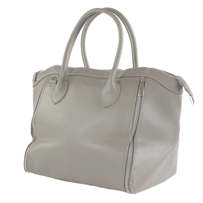 modamoda de - T44 -  ital Handtasche aus Echt Leder