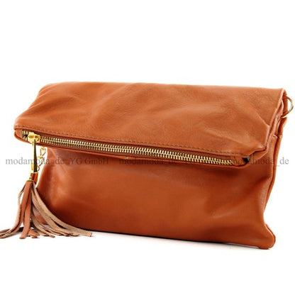 modamoda de - T54 -  ital Kleine Clutch aus Nappaleder