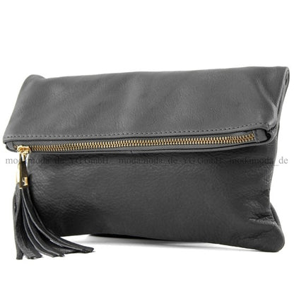 modamoda de - T54 -  ital Kleine Clutch aus Nappaleder