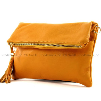 modamoda de - T54 -  ital Kleine Clutch aus Nappaleder