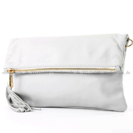 modamoda de - T54 -  ital Kleine Clutch aus Nappaleder