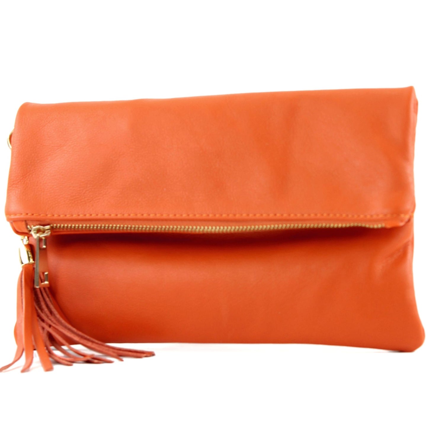 modamoda de - T54 -  ital Kleine Clutch aus Nappaleder