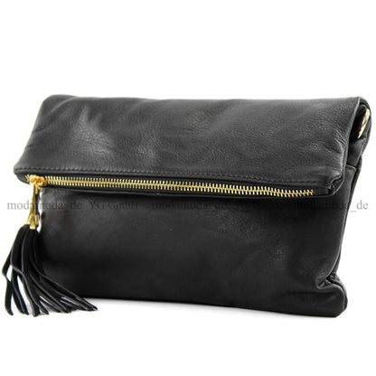 modamoda de - T54 -  ital Kleine Clutch aus Nappaleder