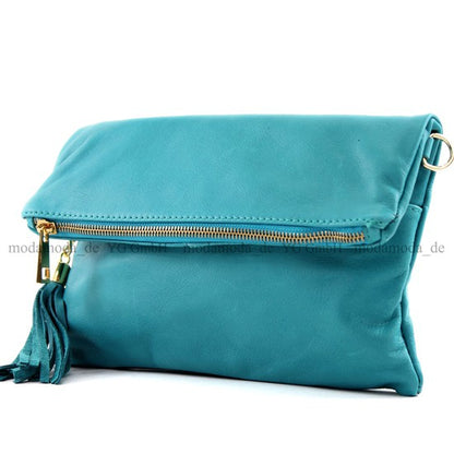 modamoda de - T54 -  ital Kleine Clutch aus Nappaleder