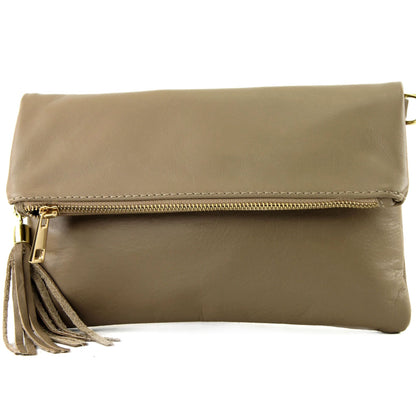modamoda de - T54 -  ital Kleine Clutch aus Nappaleder