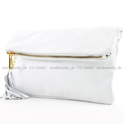modamoda de - T54 -  ital Kleine Clutch aus Nappaleder