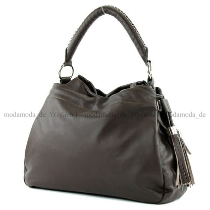 modamoda de - ital Beuteltasche aus Nappaleder T76