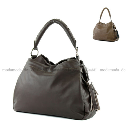 modamoda de - ital Beuteltasche aus Nappaleder T76