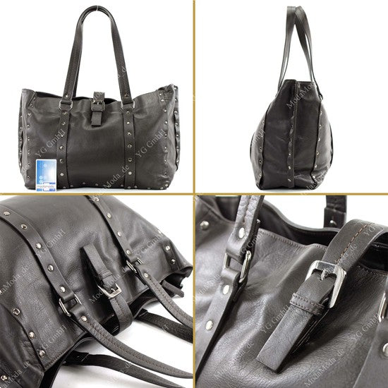modamoda de - T89 -  ital Shopper aus Nappaleder / Wildleder