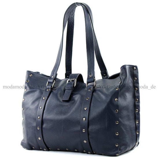 modamoda de - T89 -  ital Shopper aus Nappaleder / Wildleder