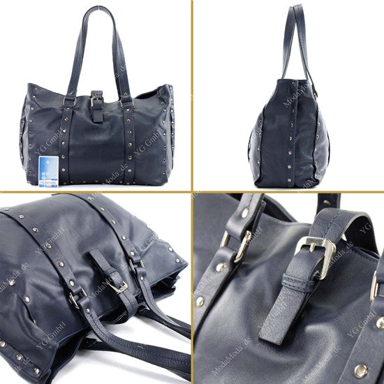 modamoda de - T89 -  ital Shopper aus Nappaleder / Wildleder