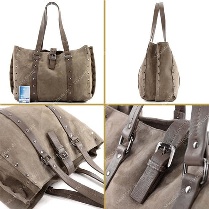 modamoda de - T89 -  ital Shopper aus Nappaleder / Wildleder