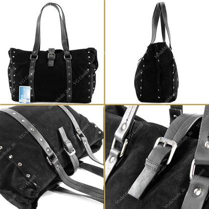 modamoda de - T89 -  ital Shopper aus Nappaleder / Wildleder