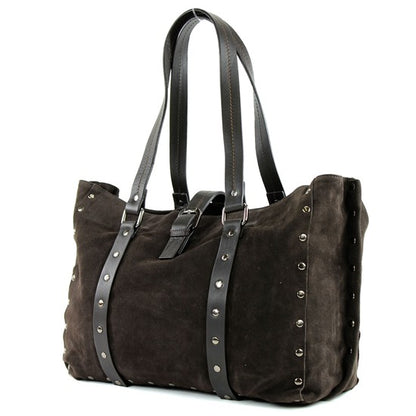 modamoda de - T89 -  ital Shopper aus Nappaleder / Wildleder