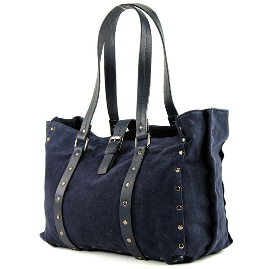 modamoda de - T89 -  ital Shopper aus Nappaleder / Wildleder