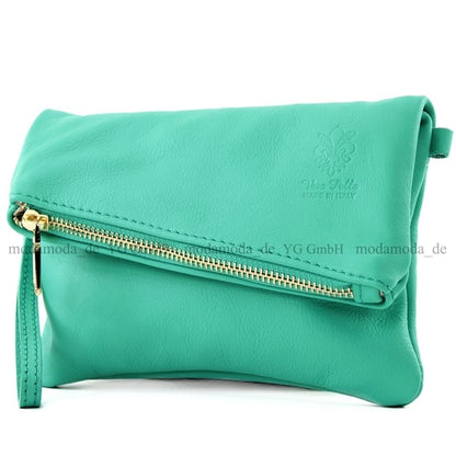 modamoda de - T95 - ital Handgelenktasche aus Nappaleder Mini