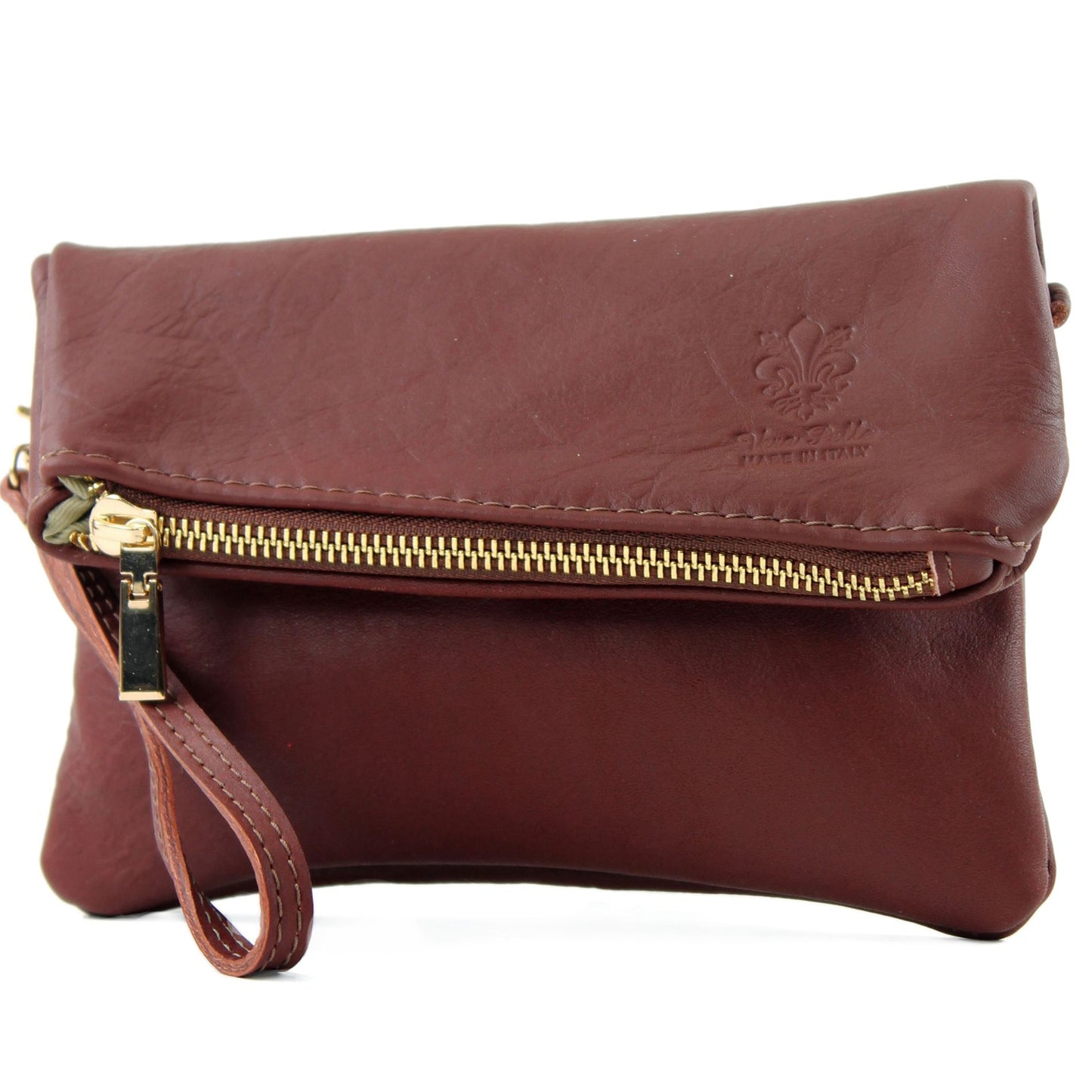 modamoda de - T95 - ital Handgelenktasche aus Nappaleder Mini
